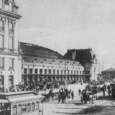 GARE SAINT-JEAN EXTERIEUR GARE SAINT-JEAN EXTERIEURLA GARE DU MIDI DEBUT DU SIECLE - REPRODUCTION SUD OUEST ( GARE SAINT-JEAN ) 040905_467_BDX_LAB1